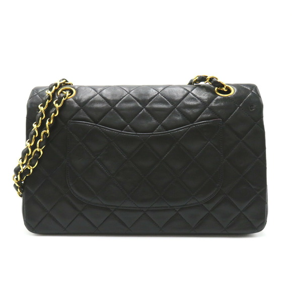 Chanel Black Chain Flap Shoulder Double Matelasse Lambskin - Picture 1 of 10